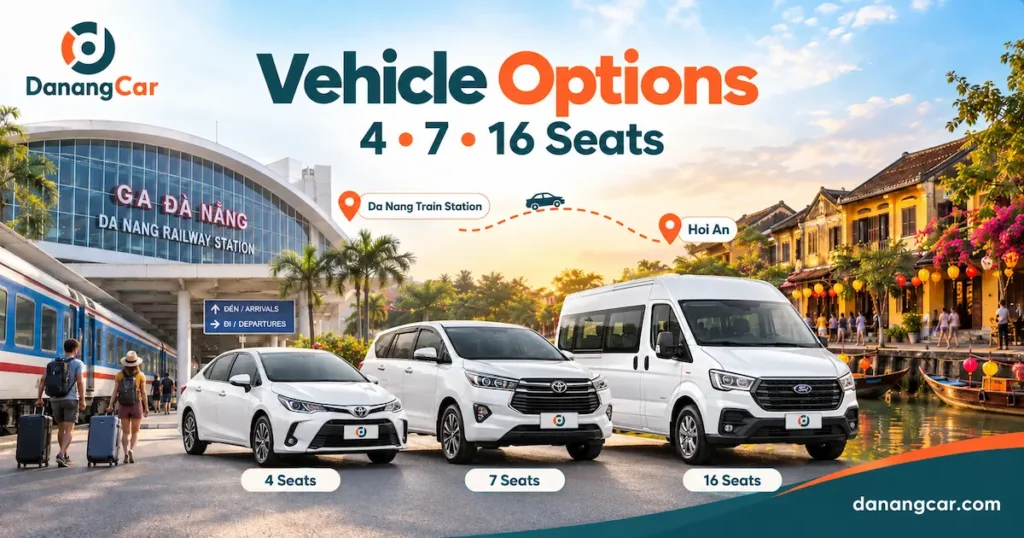 Da Nang Railway Station to Hoi An Private Car
