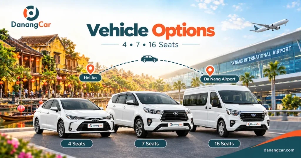 Hoi An to Da Nang Airport Private Car