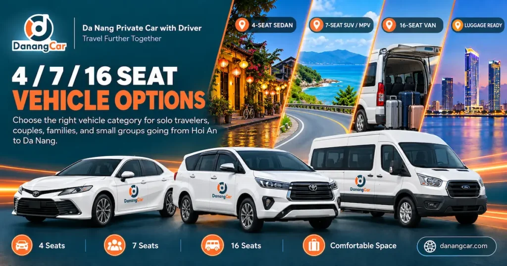 Hoi An to Da Nang Private Car